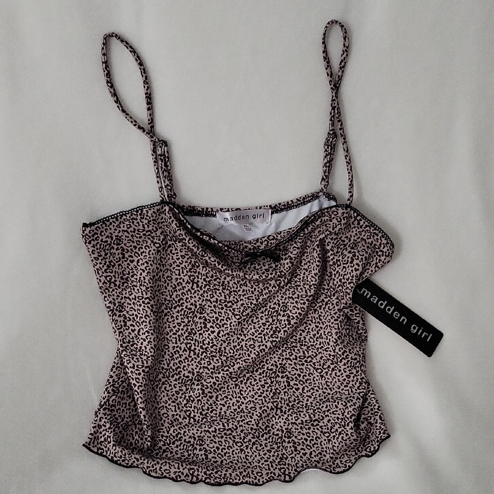 Madden Girl Leopard Print Women's Top